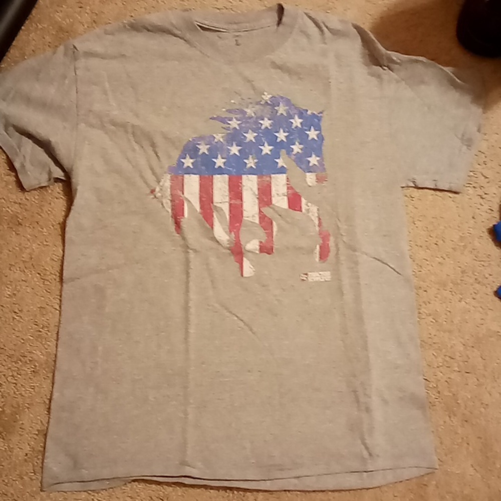 American flag horse shirt